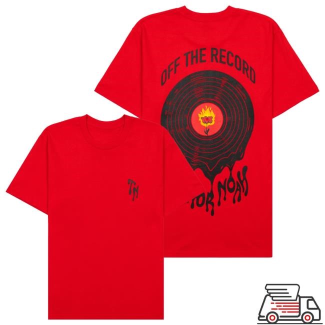 Trevor Noah Merch Shop Off The Record Red Drip Shirts