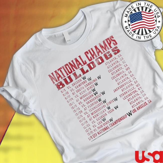 Georgia Bulldogs World Tour ’22 National Champions Hoodie