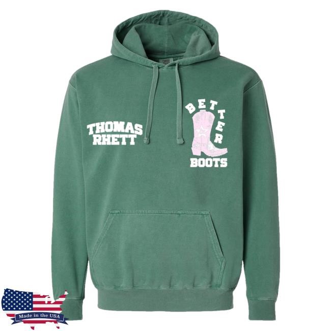 Official Thomas Rhett Better In Boots 2025 Green Tee Shirt