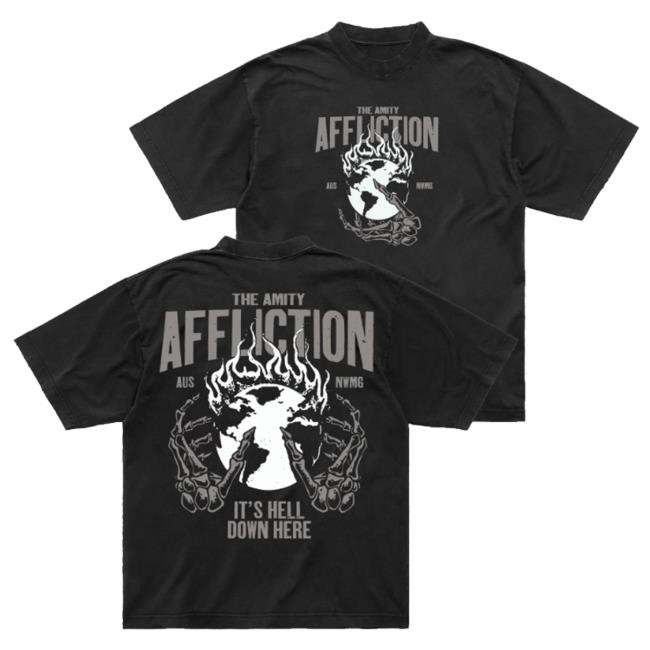 Official The Amity Affliction Merch Hell Down Here Black Funny Shirt