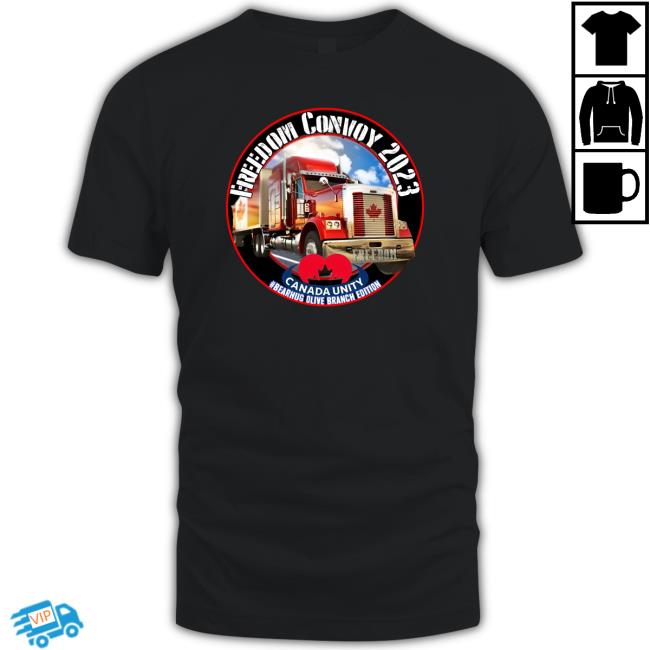 Convoywatch Freedom Convoy 2023 Canada Unity Bearhug Olive Branch Edition shirt