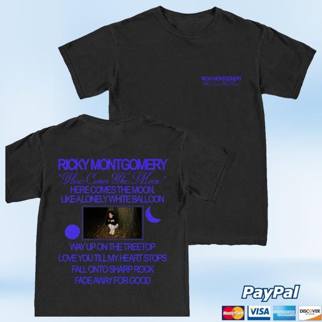 Trending Ricky Montgomery Merch Store Here Comes The Moon Funny Shirt