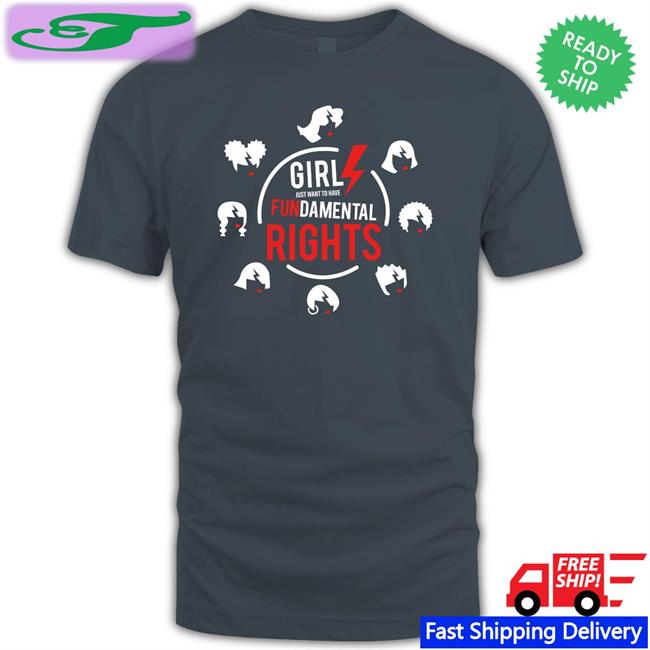 Cyndi Lauper Wearing Girls Just Want To Have Fundamental Rights Shirt