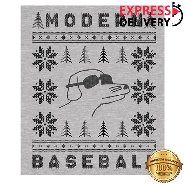 Trending Official Modern Baseball Merch Holiday Dog Shirt