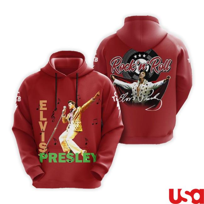 Elvis Presley Band Style Streetwear Fashion 3D Zip Hoodie Sweatshirt Gift For Fans