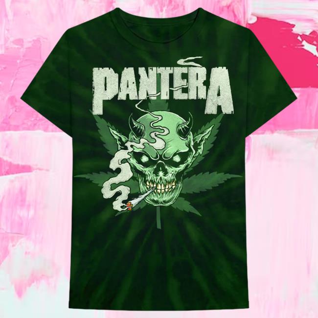Official Pantera Merch Store Pantera Skull Tie Dye Attractive Shirt