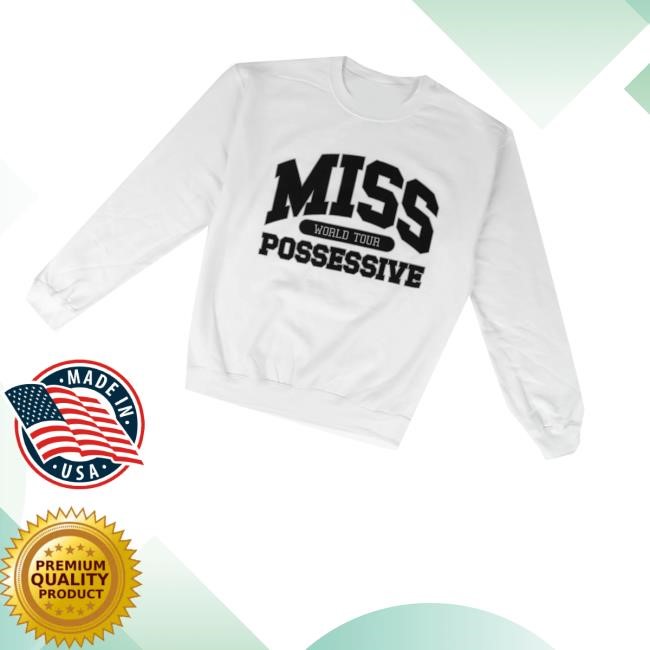 Tate Mcrae White Miss Possessive World Tour Shirt