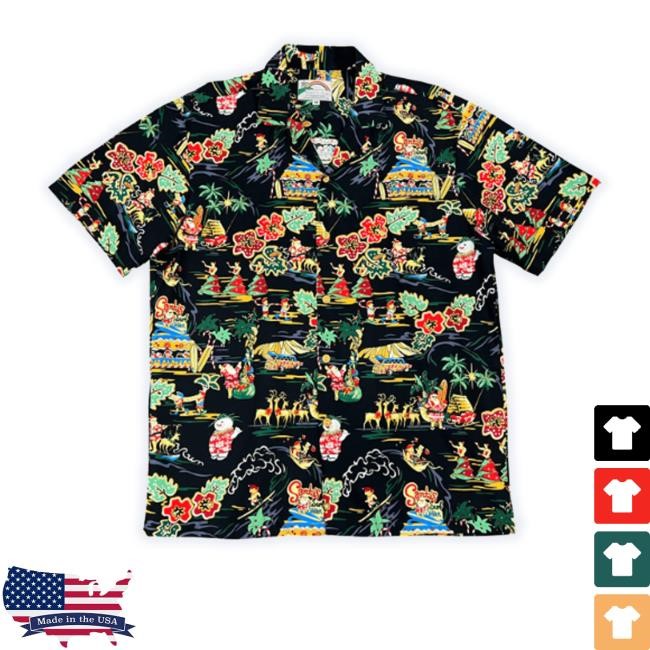 Bananajack Store Santas Surf Shack Black Sweatshirt