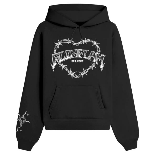 Official Flim Flam Merch Store FF Barbed Wire Sweatshirt Black FlimFlam Apparel Clothing Shop