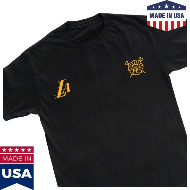 Lakers Store Merch Shop Store Official Lafd X Los Angeles Lakers T Shirts