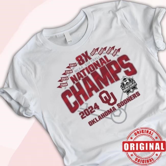 Original Oklahoma Sooners 8X Ncaa Wcws National Champions Hoodie Sweatshirt
