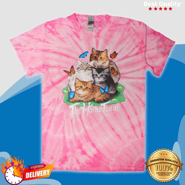 Official The Home Team Merch Tie Dye Kitty Hoodie Sweatshirt