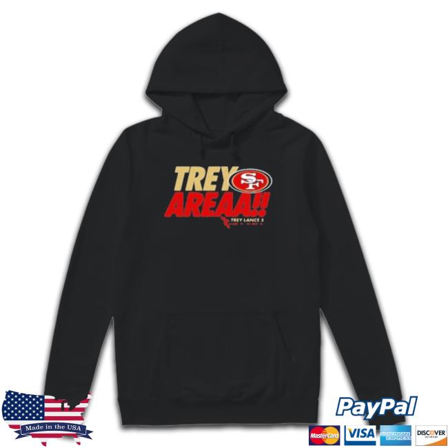 Official Fanatics San Francisco 49Ers Trey Lance Crewneck Sweatshirt