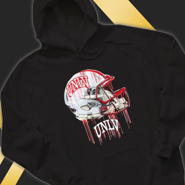 Unlv Rebels Dripping Helmet Long Sleeve Shirt