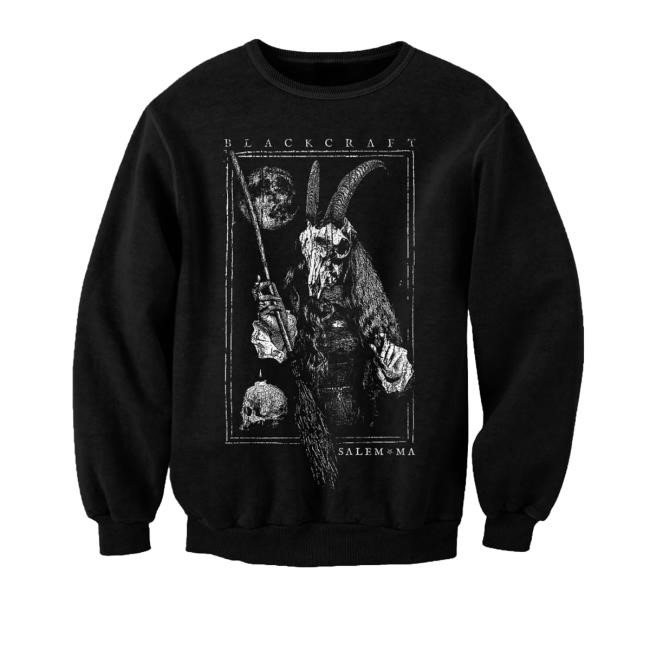 Blackcraftcult Merch Hexen Goat Salem Ma Crewneck