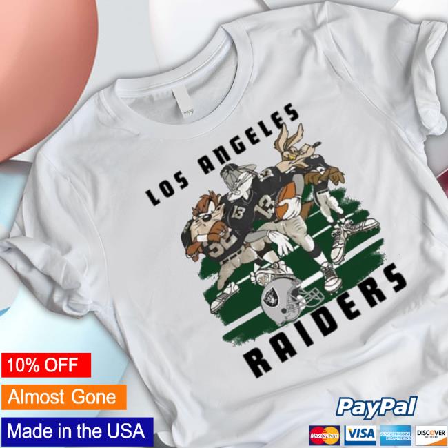 Aj Cole Wearing Looney Tunes Bugs Bunny Los Angeles Raiders Hooded Sweatshirt