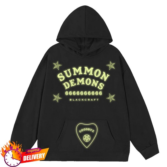Official Blackcraft Store Merch Summon Demons Glow Pullover Hoodie