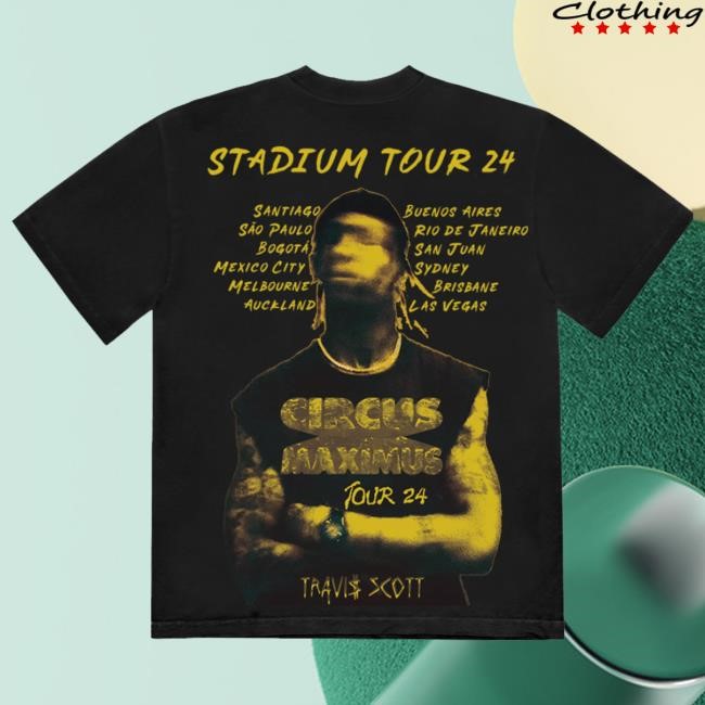 Travis Scott Merch Tour 24 Black Sweatshirt