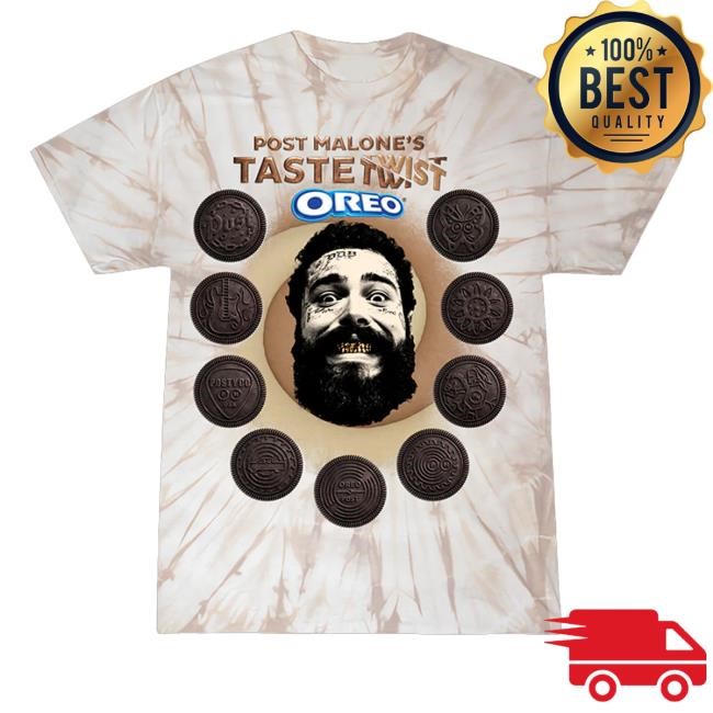 Post Malone Merch Shop Store Official Post Malone X Oreotaste Twist Tee Shirt
