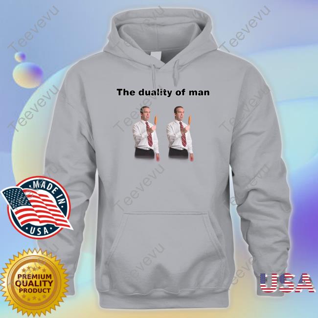 Lucca International The Duality Of Man 2 Identical Stock Images Hoodie