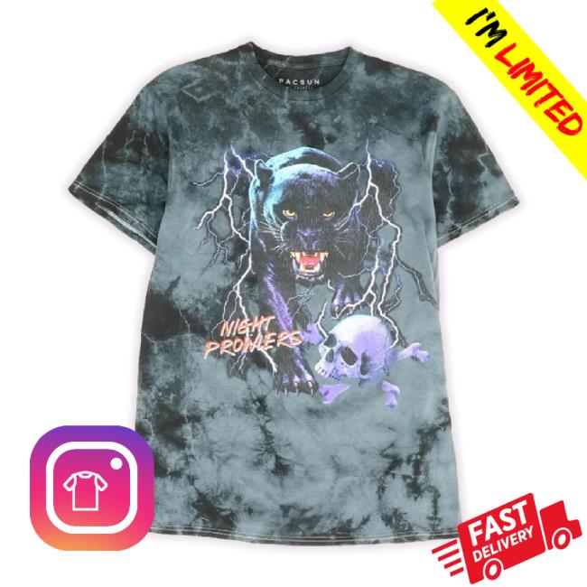 Trending Pacsun Black Tie Dye Graphic/Logo T-Shirt