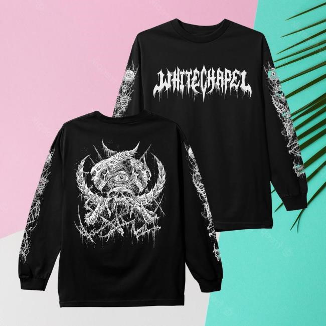 Whitechapel Merch Doom Black Long Sleeve Shirt