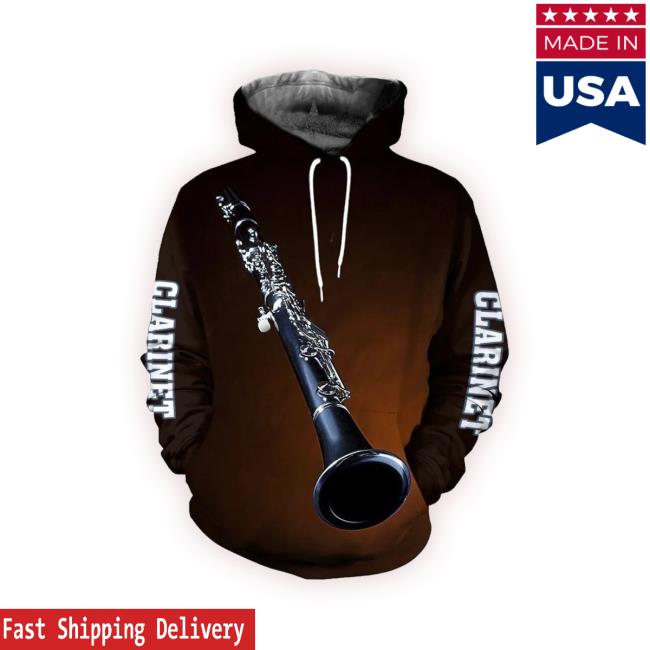 Official 3D All Over Printed Clarinet Hoodied
