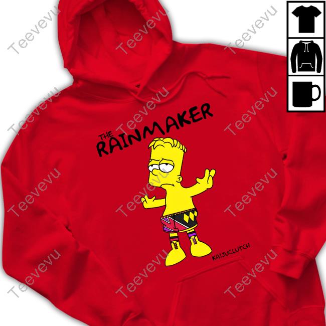 Bart Simpson The Rainmaker Hoodie Kaiju Clutch Rains Over Springfield Sweatshirt