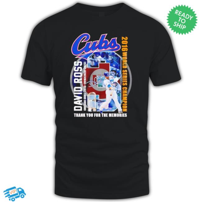 Trending Chicago Cubs David Ross 2016 World Series Champion Thank You For The Memories Hoodie