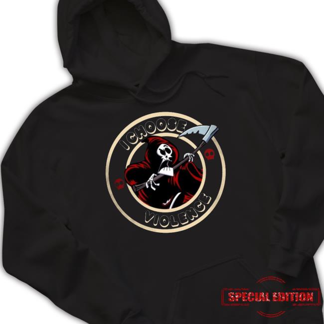 Grim Reaper I choose Violence Logo Shirts Official Grim Reaper I choose Violence Logo T-Shirt