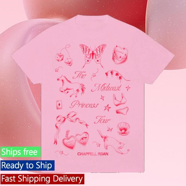 Chappell Roan Merch Store Midwest Princess 2024 Tour Funny Shirt