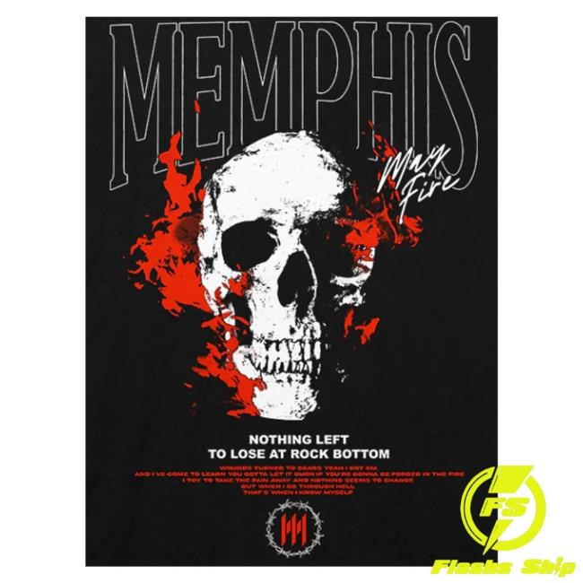 Official Merchnow Merch Memphis May Fire Rock Bottom Black Shirts