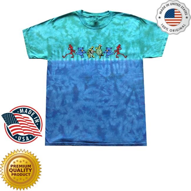 Halfmoonmusic Merch Men's Grateful Dead 3 Icons Tie-Dye T-Shirt