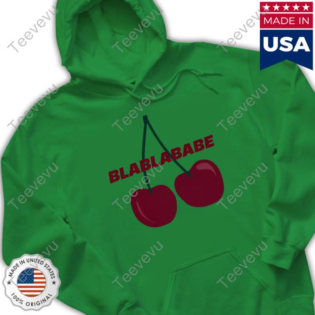 Official Blablababe Cherry Bomb Hooded Sweatshirt Official Babe Official Blablababe Cherry Bomb Tee Shirt