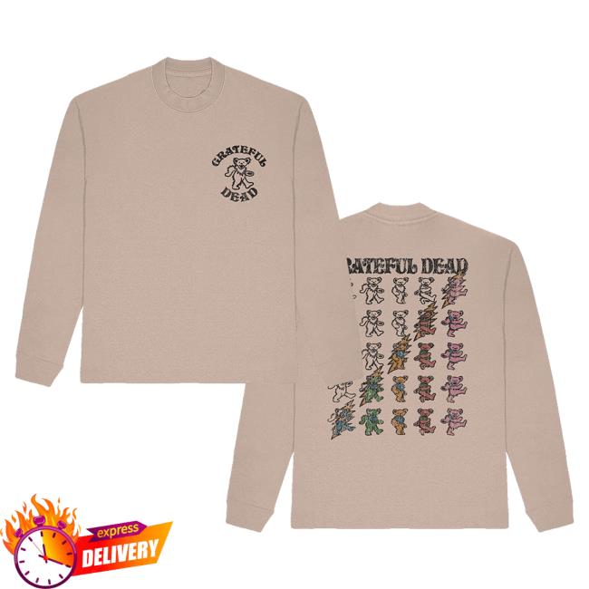 Official Grateful Dead Merch Store Grateful Dead Bear Bolt LS Tee GratefulDead Shop