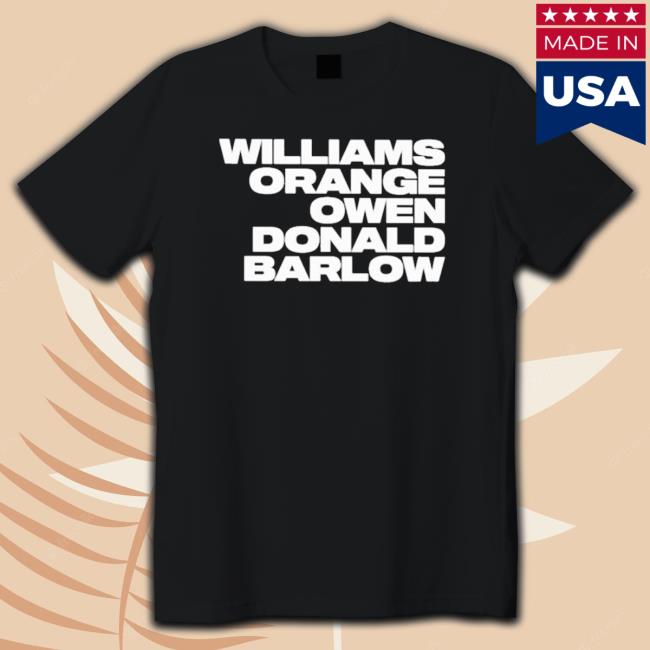 Williams Orange Owen Donald Barlow Sweaters