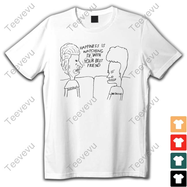 Official Happiness Is Watching Tv With Your Best Friend Hooded Sweatshirt