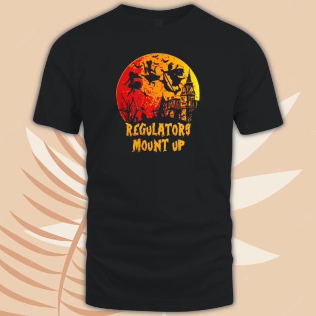 Official Regulators Mount Up Happy Halloween Retro Vintage 2023 Tee Shirt