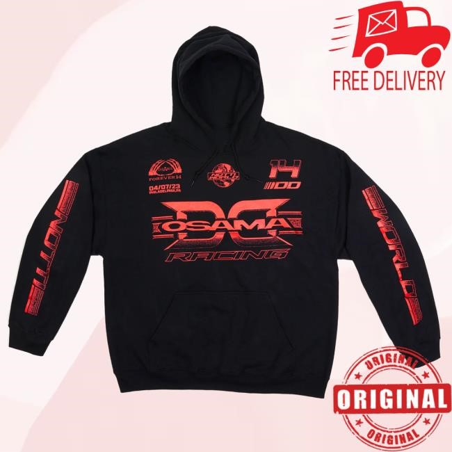 Dd Osama Wrld Merch Limited Edition Racing Black Pullover Shirt