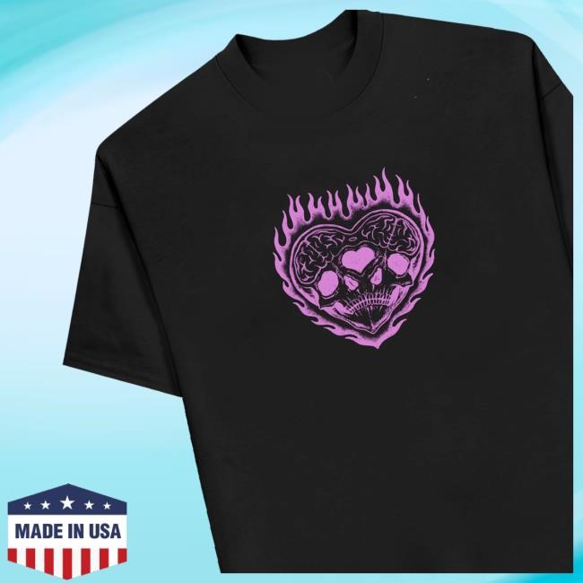 Spiritualvices Flaming Heart Shirts Spiritualvices Merch Shop Store Official Flaming Heart Shirt