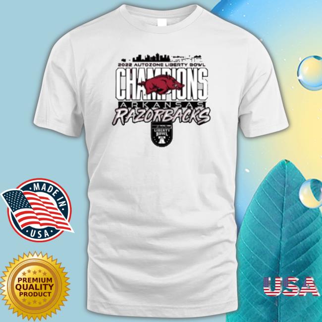 2022 Autozone Liberty Bowl Champions Arkansas Razorbacks Hooded Sweatshirt 2022 Autozone Liberty Bowl Champions Arkansas Razorbacks Sweater