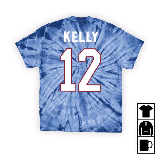 Mitchell & Ness Bills Jim Kelly Tie Dye Shirt Mitchell & Ness Bills Jim Kelly Tie Dye Shirt