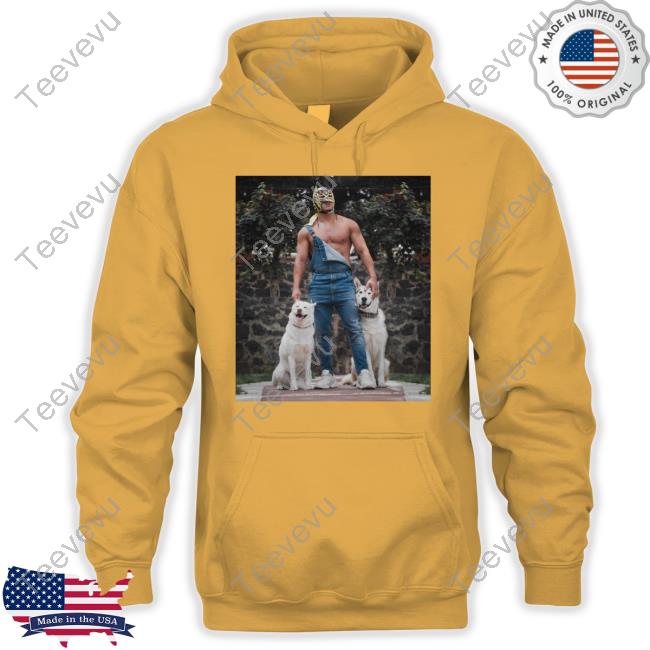 Dark Puroresu Flowsion Luchador Dragon Lee With His Dogs Photo Tee Shirt Dark Puroresu Flowsion Luchador Dragon Lee With His Dogs Photo Shirt
