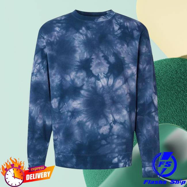 Official Kohls Apparel Clothing Store Shop Merch Independent Trading Co Midweight Tie-Dye Hood Navy Tie Dye