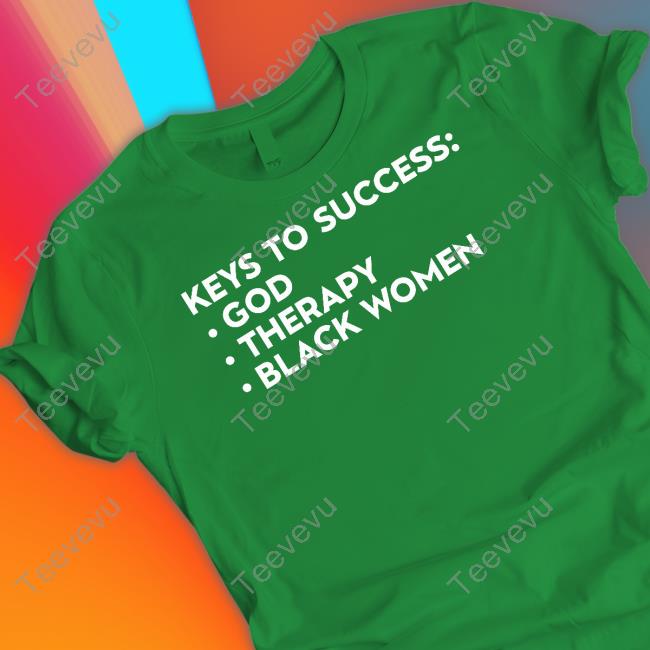 Keys To Success God Therapy Black Women Hoodie