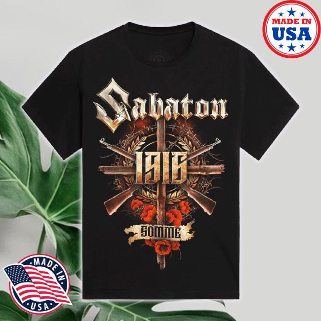 Official Sabaton Store Merch Eu Tour 2023 Somme 1916 Hoodie Sweatshirt Smoke Sabaton Apparel Clothing Shop