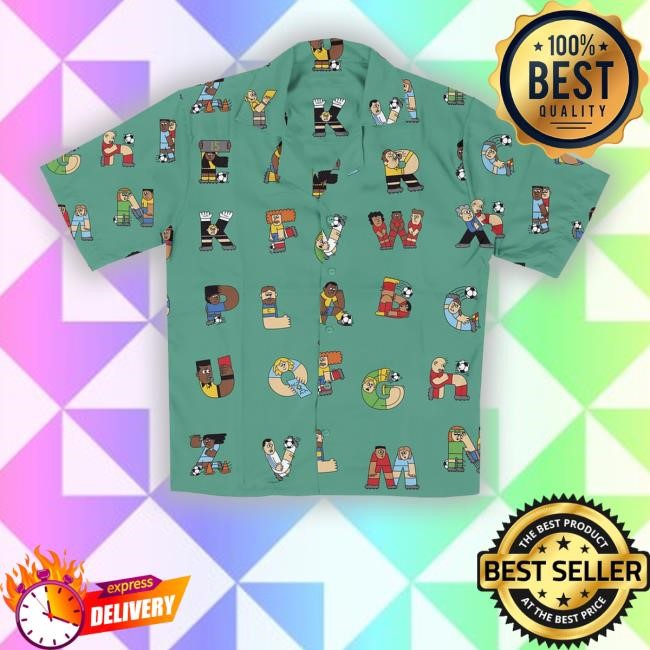 Hhv Merch Awesome Abcs X The Dudes Football Abc Kids Hawaiian Tee