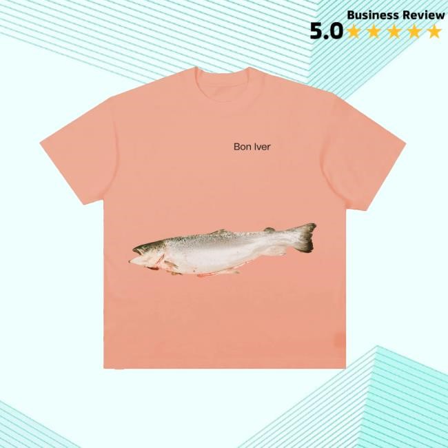 Bon Iver Store Salmon Hoodie