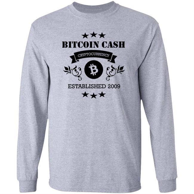 Davidshares Bitcoin Cash Cryptocurrency Established 2009 Champion T-Shirt Crypto Shirts Store Davidshares Bitcoin Cash Cryptocurrency Established 2009 Champion T-Shirt Crypto Shirts Store