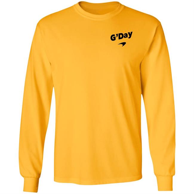 Daniel Ricciardo G'day Shirt G'day Mclaren Shirt Daniel Ricciardo G'day Shirt G'day Mclaren Shirt